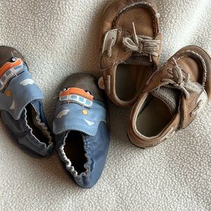 Sperry loafers and Robeez slippers